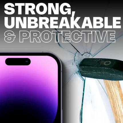 iPhone Screen Protector - 6D Tempered Glass Edge to Edge - Full Coverage - Crystal Clear, Scratch-Resistant, Easy Installation
