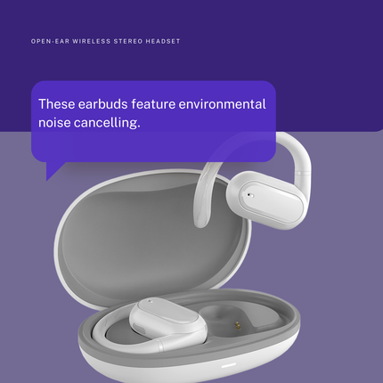 Open-Ear Wireless Stereo Headset (12-Months Warranty)