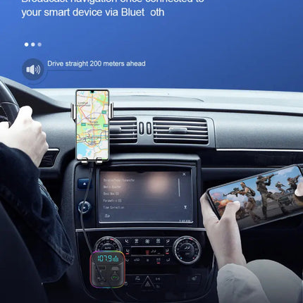 In-Car See Through FM/Bluetooth MP3 & Fast Charger (12 Months Warranty)