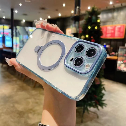 Shiny Case With Magsafe Kickstand for iPhone 12/13/14/15 - Row