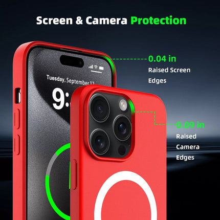 Soft Silicone MagSafe Case for iPhone 11/12/13/14/15 - Row