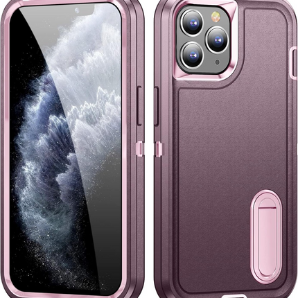 Builder Case with Stand 360 Full Cover Protective for iPhone XR/11/12/13/14/15 - Row