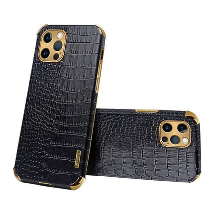 iPhone 14 Crocodile Pattern Leather Case