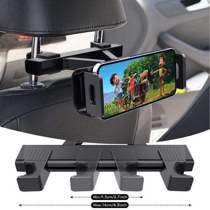 Adjustable Head Restraint Tablet Holder