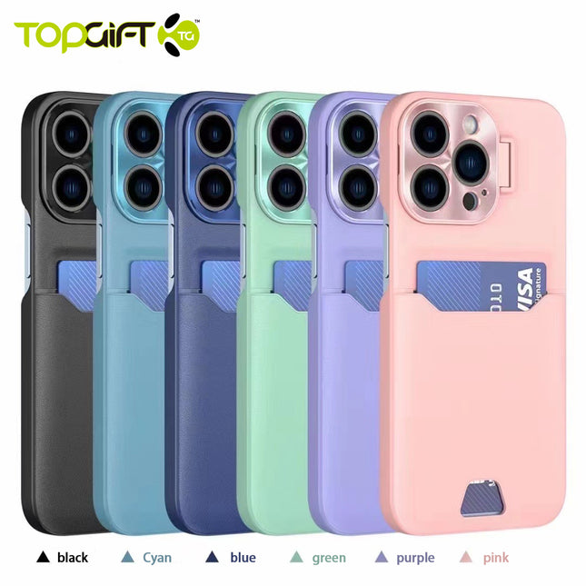 iPhone 15 Plus Card Slot With Stand Case