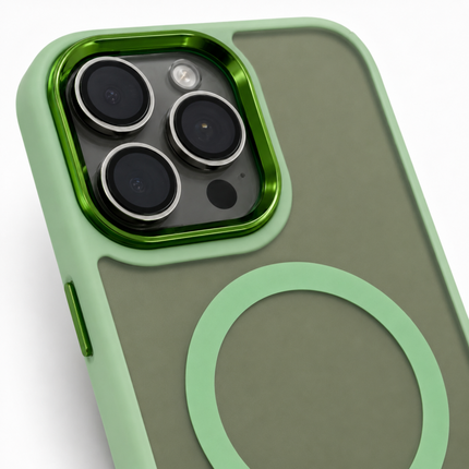 iPhone 15 Pro Max Magnetic Case with TPU Frame
