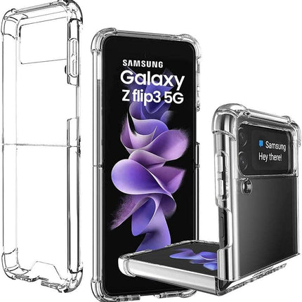 Galaxy Z Flip 3 Clear Anti Drop Case