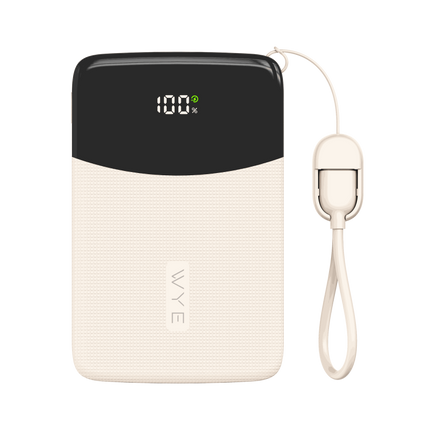 10K Power Bank with Built-in Cables