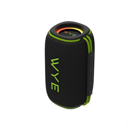 15W High Fidelity Wireless Bluetooth Speaker – IPX6 Waterproof, Deep Bass Hi-Fi Sound, Φ78mm Driver, 3000mAh 7Hr Battery, 6 RGB Modes, TWS Stereo Pairing, USB-C, TF/USB/AUX, Hands-Free Calling – Compact Portable Outdoor Speaker Black (Y-SKR13)