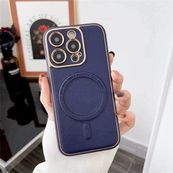 iPhone 15 Plus Magsafe With Leather Case