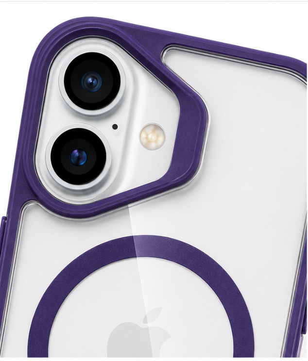 iPhone 16 Clear TPU MagCharge Ring Case