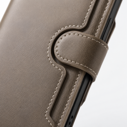 iPhone 17 Pro Double Stitch PU Leather Case