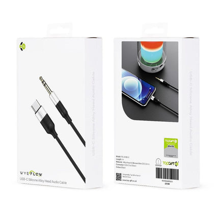 WYEFLOW USB-C Silicone Alloy Head Audio Cable