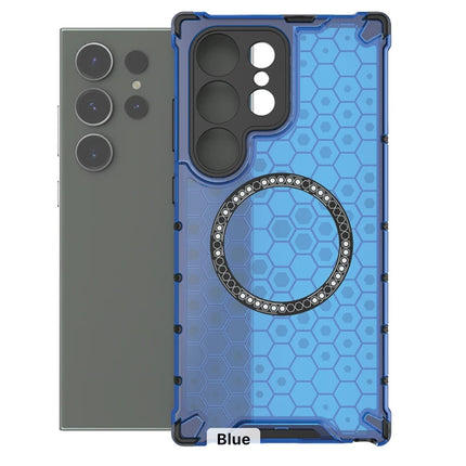 Shockproof Magnetic Ring Phone Case with Honeycomb for Samsung