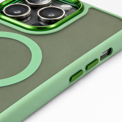 iPhone 15 Pro Max Magnetic Case with TPU Frame