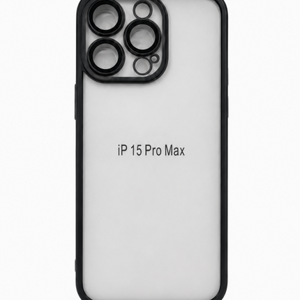 iPhone 15 Pro Max Half Clear TPU Slim Case
