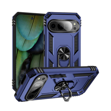 Shockproof Hard Case+Ring Holder, Magnetic Car Mount for Google Pixel