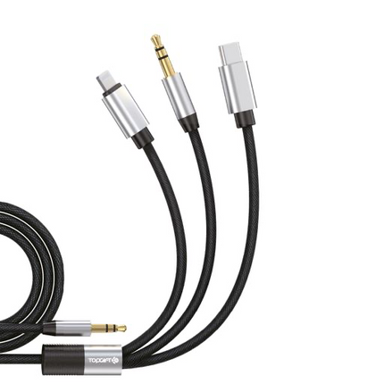 3-in-1 Aux Cable (12 Months Warranty)