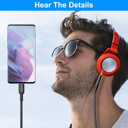 USB-C Silicone Nylon Audio Cable (12 Months Warranty)