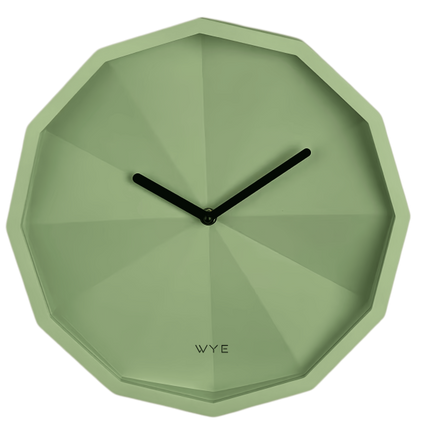 Faceted Wall Clock Modern Design