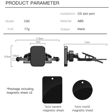 CD Slot In-Car Magnetic Holder (12 Months Warranty)
