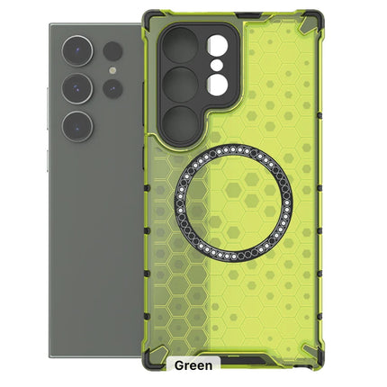 Shockproof Magnetic Ring Phone Case with Honeycomb for Samsung