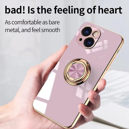 TPU Plating Ring Case for iPhone XR/11/12/13/14/15 - Row
