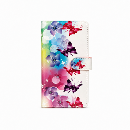 iPhone 15 Wallet Printed Design Case