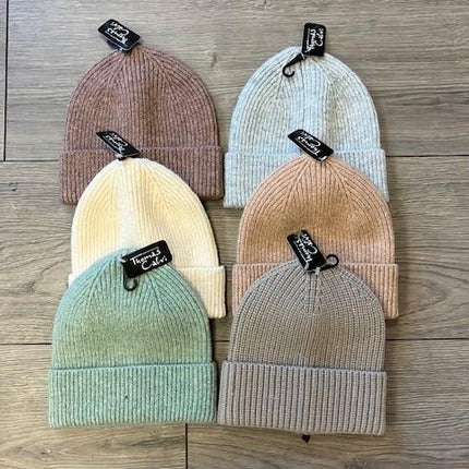 Ladies Textured Beanie Hat