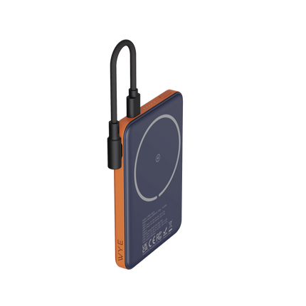 5K Magnetic Power Bank With Detachable Cable