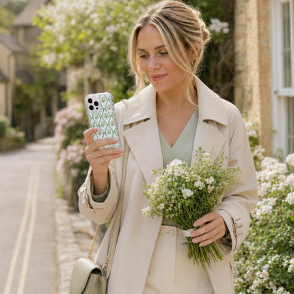 iPhone 15 Pro Max Floral Shiny Case