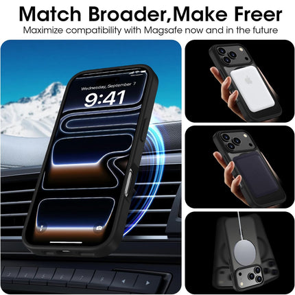 Magnetic Case for iPhone 17 Pro Max 6.9-Inch Compatible with MagSafe, Translucent Matte Back Slim Minimalist Shockproof Phone Cover