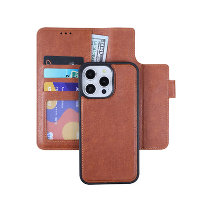 2-in-1 Magnetic Wallet Case for iPhone 16/ 16 Pro/ 16 Plus/ 16 Pro Max