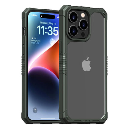 Transparent, Ultra-Protective Military-Grade Back case for iPhone 11/12/13/14/15 - Row