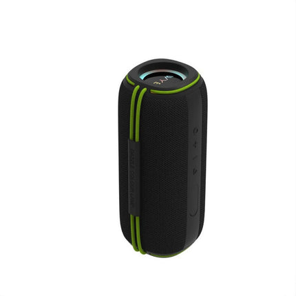 30W High Fidelity Wireless Bluetooth Speaker – IPX6 Waterproof, Deep Bass Hi-Fi Sound, Φ78mm Driver, 10-Hour Battery, 6 RGB Modes, TWS Stereo Pairing, USB-C, TF/USB/AUX, Hands-Free Calling – Compact Portable Outdoor Speaker Black (Y-SKR14)