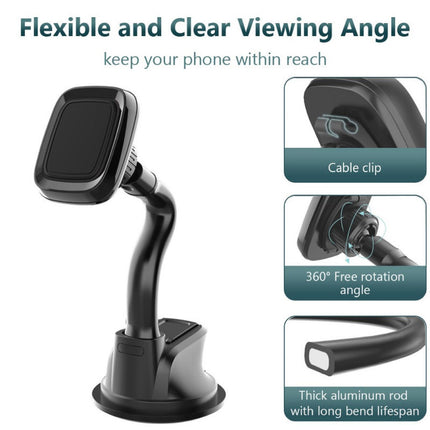 Long Arm Magnetic Cup Suction In-Car Phone Holder