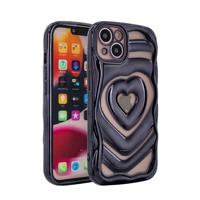 iPhone 14 Heart Printed TPU Case