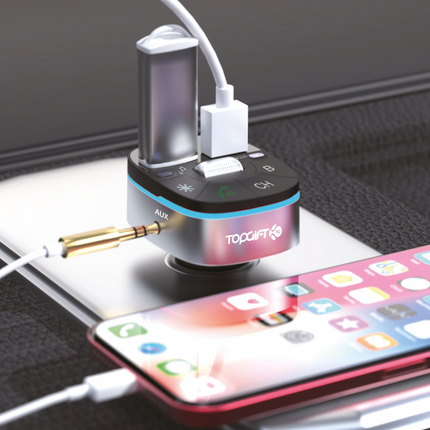 In-Car Edge FM/Bluetooth MP3 & Fast Charger (12 Months Warranty)