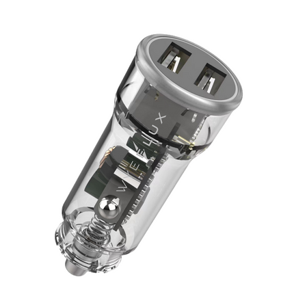 WYEFLUX Dual USB-A In-Car Transparent Charger
