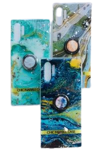 iPhone 12 Pro Max TPU Marble Design Ring Case - Mix
