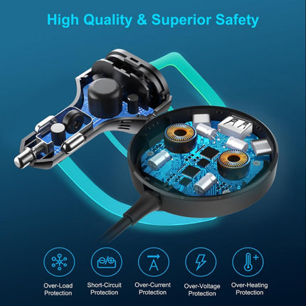 100W In-Car Charger with Multi-Port Extended Charging Hub