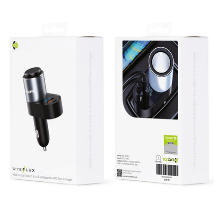 WYEFLUX USB-C and USB-A Expansion Fast Charger PD 45W