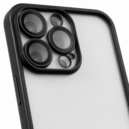 iPhone 15 Pro Max Half Clear TPU Slim Case