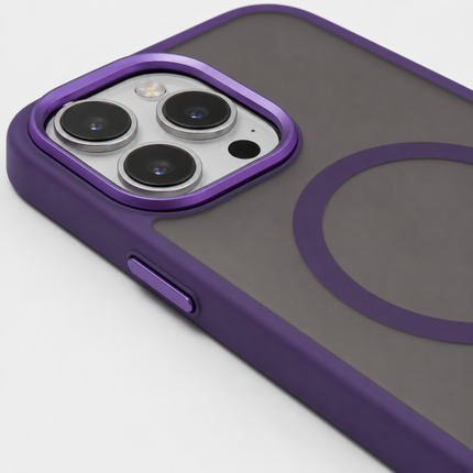 iPhone 15 Pro Hard TPU Clear Magnetic Case