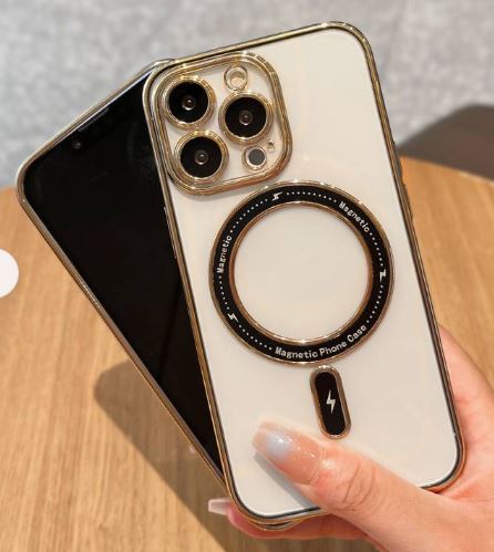 iPhone 14 Pro Max Magsafe Magnetic Clear TPU Case