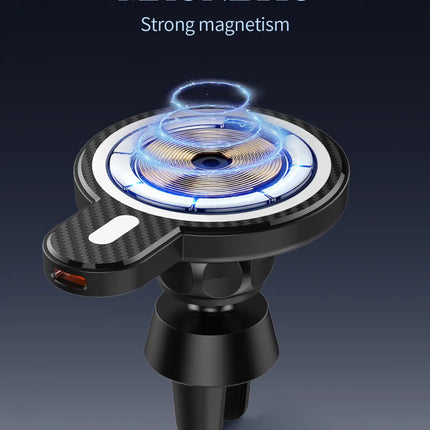 15W Wireless Charger In-Car Holder Dashboard/Air Vent (12 Months Warranty)