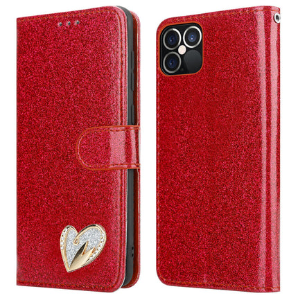 Galaxy A52 4G/5G Wallet Heart Shiny Case