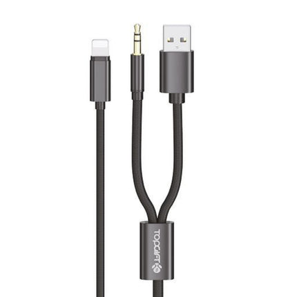 WYEFLOW Lightning to USB-A & 3.5mm Aux Cable