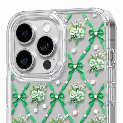 iPhone 15 Pro Max Floral Shiny Case