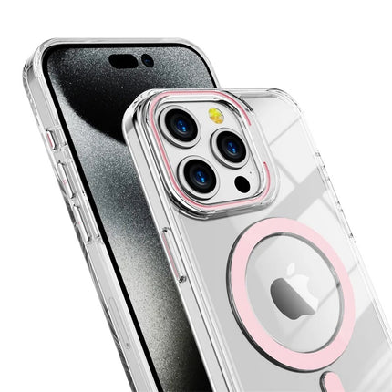 Transparent Case with Colourful MagSafe Trim for iPhone 11/12/13/14/15 - Row